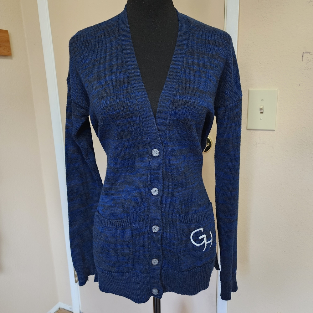 Gilly Hicks Longline Blue Cardigan Sweater